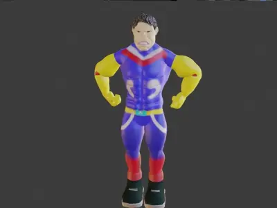 High Poly  Superhero 3D Model Character for Games  CGI 3D model