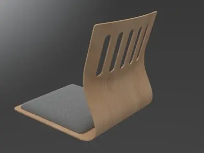 Zaisu chair AVAILABLE IN 2 COLORS Free 3D model