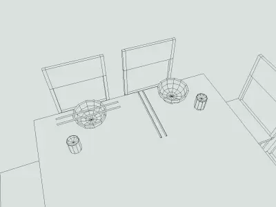 PSX Ramen Table Soup 3D model