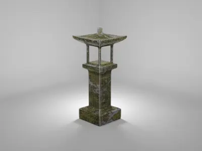 Asian Shrine Free 3D model