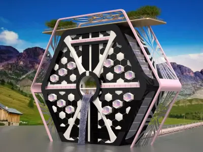 The Hexagonal Exterior Design 3D model