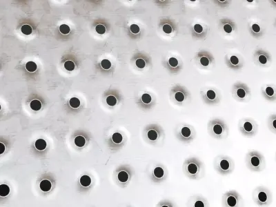 Silver Metal Grill Transparent PBR Seamless Texture