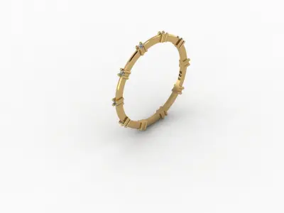 Ring - Gold - Silver 3D print model