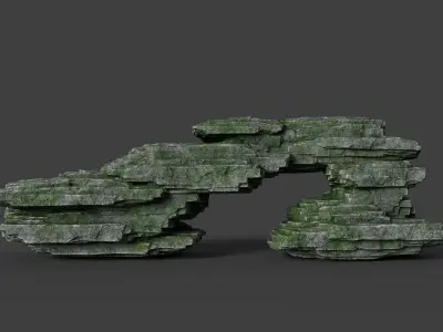 Rock 8-2 Low-poly 3D model