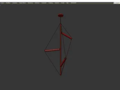 ED045 POLYGON CHANDELIER Low-poly 3D model