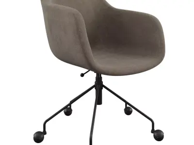 OFFICE CHAIR JUNZO RIB GREY 3D model
