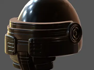 Gas mask helmet 3d model scifi Low-poly  Low-poly 3D model 348