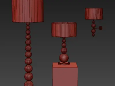 Floor lamp table Lamp Wall lamp Andromeda TOSCONOVA ILLUMINA  3D model