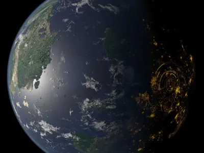 Terran Planet 07 Free 3D model