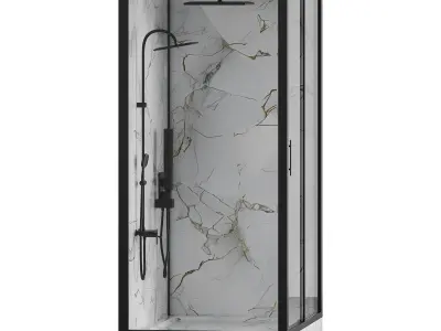 Shower cabin 07 3D model