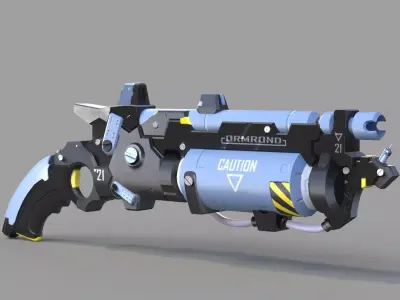 Science Fiction Gun 5 3D model