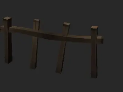 Summer Forest Low-poly 3D model
