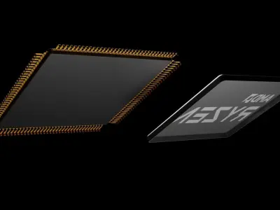 chip-cpu amd ryzen processor 3D model
