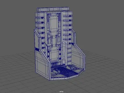 Tony Stark Laboratory Low-poly 3D model