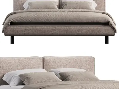 Academy Piuma Bed By Twils 3D model