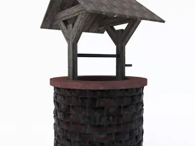 PBR Well Modeling Free low-poly 3D model