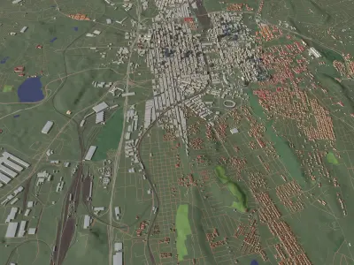 Johannesburg South Africa - city and urban 3D model