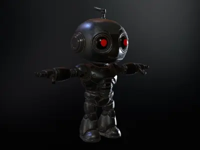 Minirobotic1 Low-poly 3D model