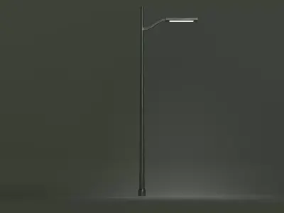 Modern Street Lamp Low-poly 3D model