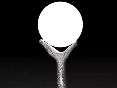 Floor lamp stile snake 3D model