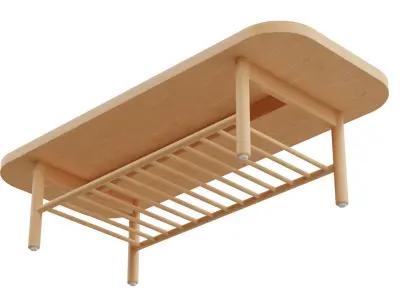 IKEA coffee table Listerby 3D model