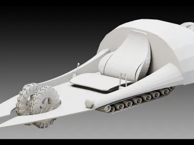 7 Sci- Fi Vehicles- Vol 02- High detail 3d models 3D model