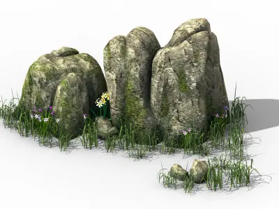 Explore the mountains - Rocks 03 3D model