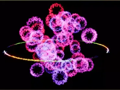 Unreal Engine 5 Colorful flowers burst VFX effect animation Low-poly 3D model