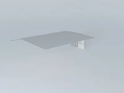 doorwall table with board Free 3D model