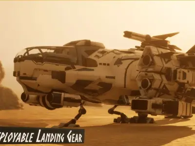 Ultimate Spaceship System - Space Shooter Template Low-poly 3D model