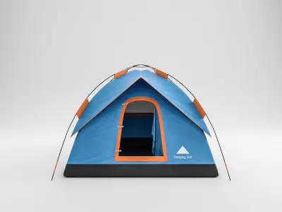 Camping Tent 02 4K PBR 3D model