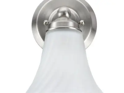 Light Satin Nickel Bath Bar Free 3D model