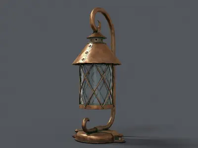 German Historical Garden Light 3D model
