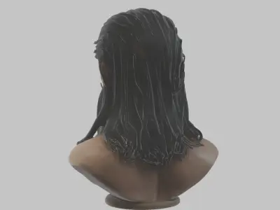 The Substance Demi Moore Head Bust Low-poly 3D model