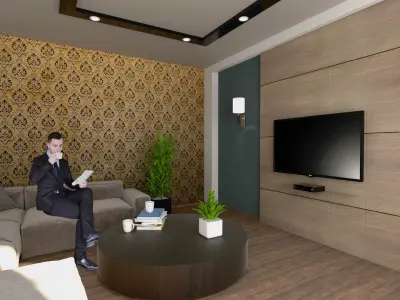 Living Room Free 3D model