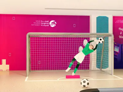 Electronic games store 3D model