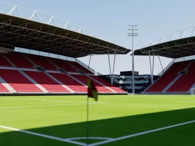 Stadion Galgenwaard - Utrecht Low-poly 3D model