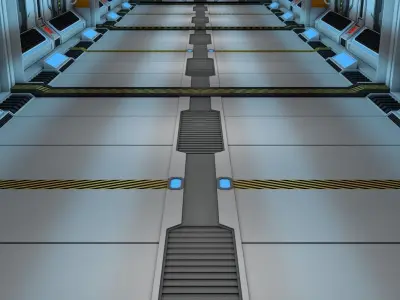 Sci Fi Corridor 3D model