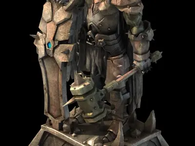 Evil Creator - Stone - Advanced Death Knight 05 3D model