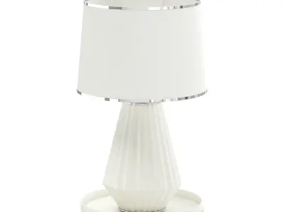 Beige Table Lamp 3D Model 3D model