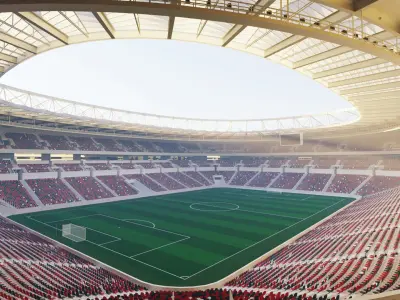 Al Rayyan Stadium fifa world cup 2022 qatar 3D model