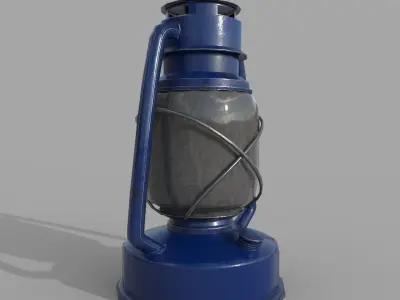 Oil Lamp Free low-poly 3D model