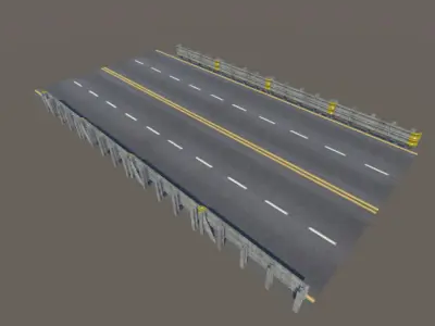 Highway Road 3D model purchase