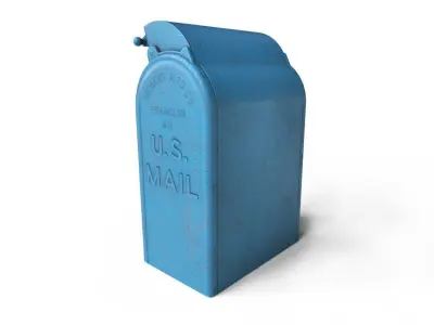 Mailbox Low-poly 3D model