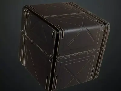 Dark Armored Hexagonal Plating with Rivets PBR SEAMLESS Texture