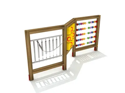 Kids Game Play Equipment 020 Tic-tac-toe Bell 3D model
