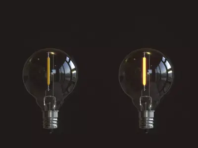 LED Light Bulbs 3D model