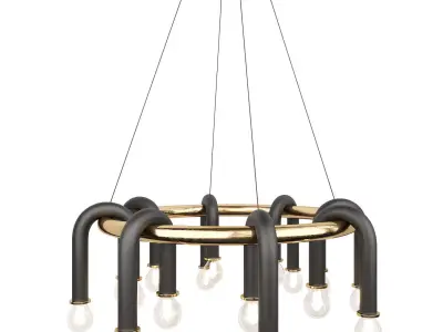 Whit 20 Chandelier 3D model
