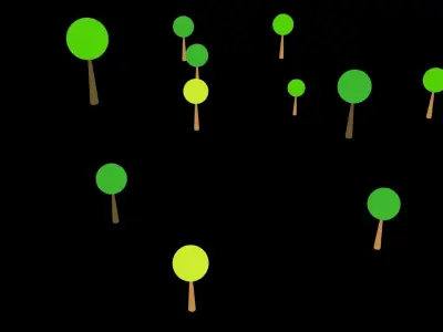 Low Poly Game Ready Trees Low-poly 3D model