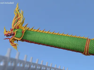  Mythical Dragons Rigged for Cinema 4D Collection 